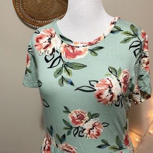 Pentecostal Short Sleeve Plus Size Floral Soft Maxi Dress Reborn J. The Plus 2X